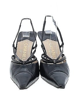 Chanel Leather Slingback Heels (view 2)