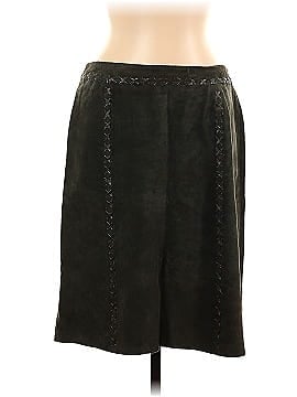 August Silk Leather Skirt (view 1)