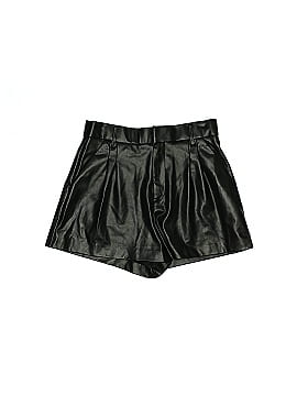 Zara Faux Leather Shorts (view 1)