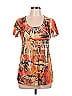 NY Collection Orange Short Sleeve Top Size L - photo 1