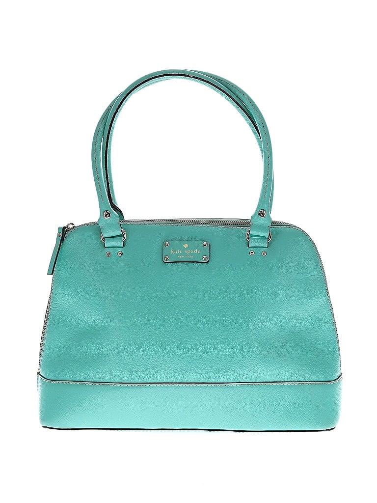 Kate Cate 100% Leather Solid Teal Leather Shoulder Bag One Size - 75% ...