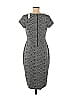 Express Outlet Houndstooth Jacquard Marled Tweed Gray Casual Dress Size M - photo 2