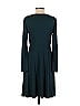 Unbranded Solid Teal Casual Dress Size S - photo 2