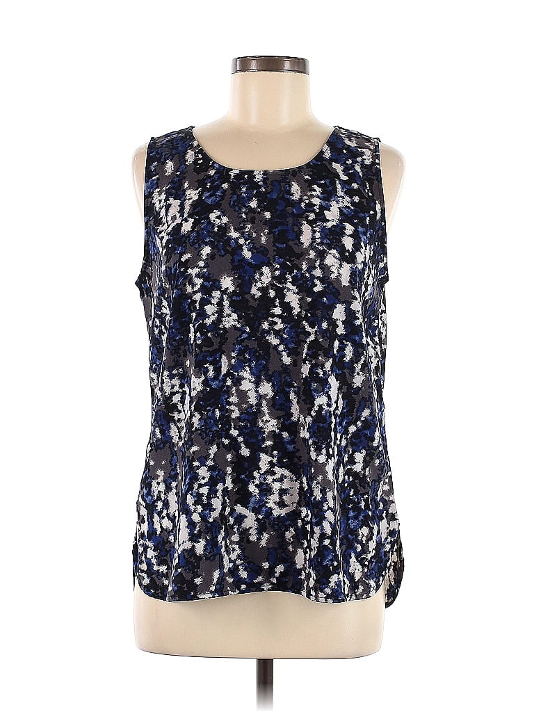 Halogen 100% Polyester Blue Sleeveless Blouse Size M - 69% off | ThredUp