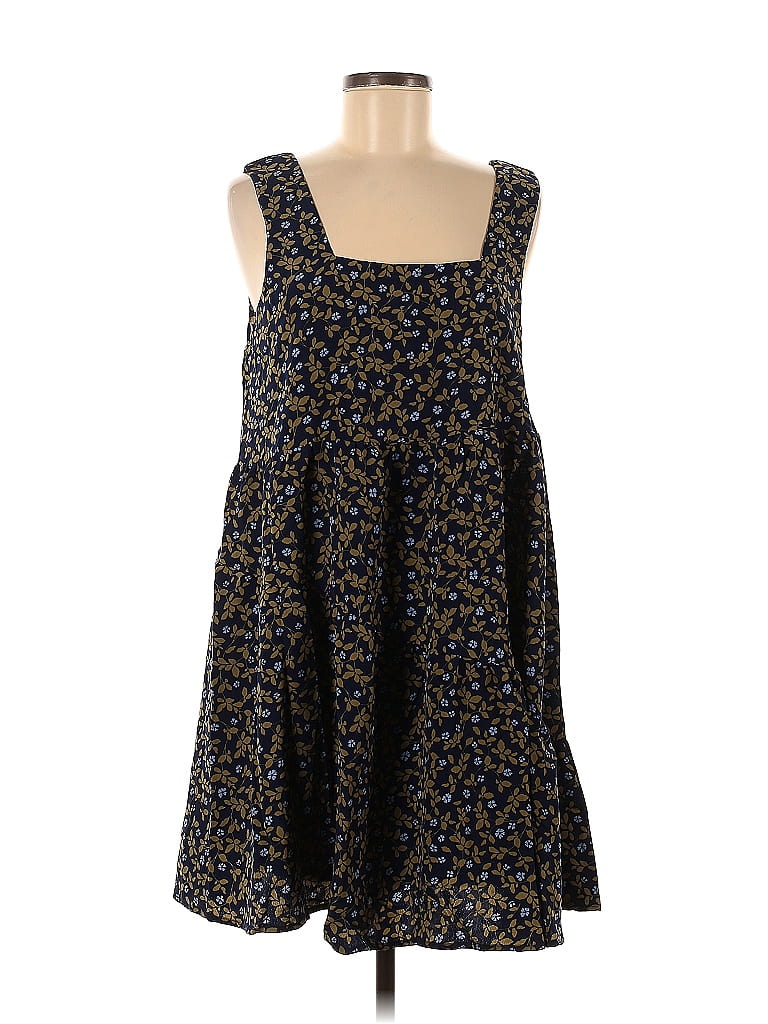 Moon River 100% Polyester Floral Motif Black Casual Dress Size M - photo 1