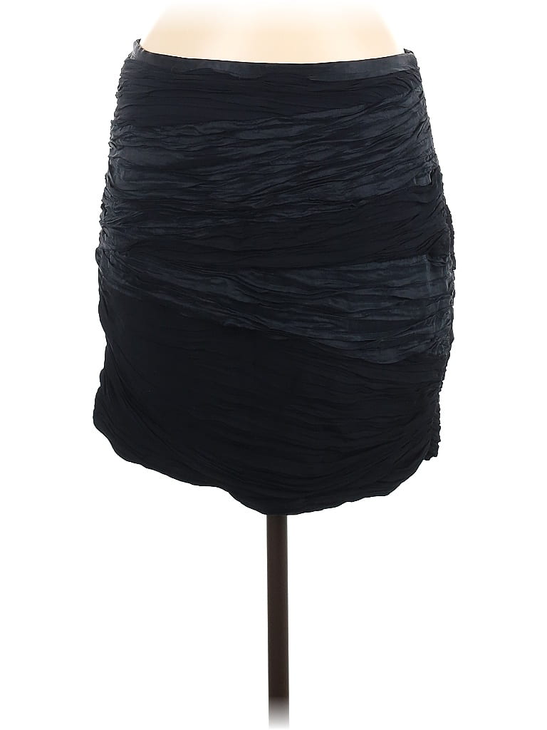Catherine Malandrino 100% Silk Solid Black Silk Skirt Size 8 - photo 1