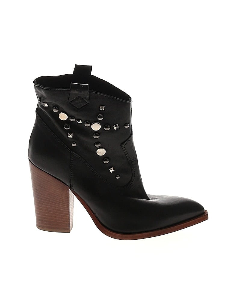 ETHEM Black Ankle Boots Size 37 (EU) - photo 1