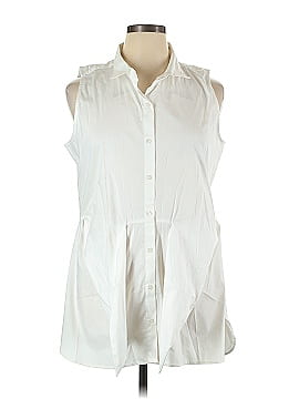 Calvin Klein Sleeveless Button-Down Shirt (view 1)