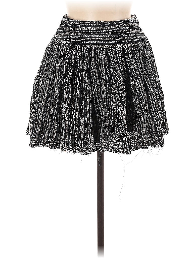 Vena Cava Marled Tweed Chevron-herringbone Stripes Gray Formal Skirt Size 9 - photo 1