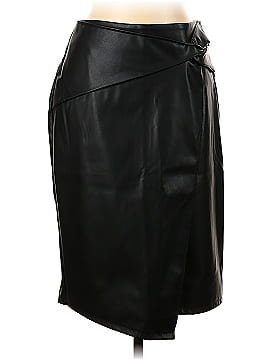 Kate Kasin Leather Skirt (view 1)