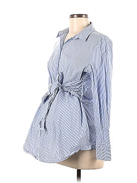 Isabella Oliver for A Pea in the Pod Long Sleeve Button-Down Shirt (view 1)