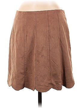 Chelsea & Theodore Faux Leather Skirt (view 2)