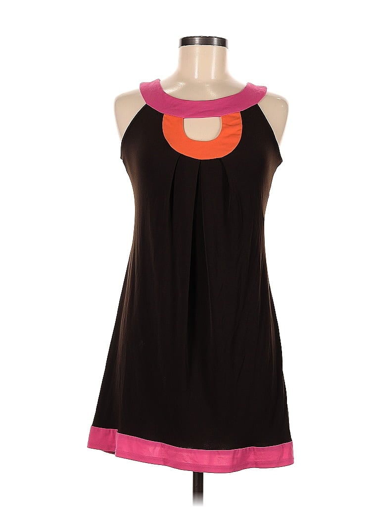 My Michelle Graphic Color Block Black Casual Dress Size M - photo 1