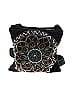 Swee Lo Jacquard Marled Floral Motif Paisley Batik Black Crossbody Bag One Size - photo 2