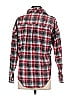 Brandy Melville 100% Cotton Plaid Red Long Sleeve Button-Down Shirt One Size - photo 2