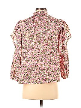 Who What Wear Long Sleeve Silk Top (view 2)