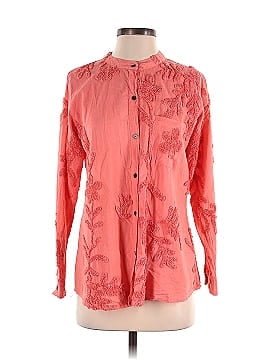 Paper Lace Long Sleeve Button-Down Shirt (view 1)