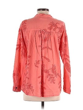 Paper Lace Long Sleeve Button-Down Shirt (view 2)