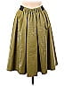 Dorothee Schumacher Jacquard Solid Tortoise Brocade Green Faux Leather Skirt Size Med (3) - photo 1