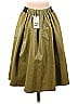 Dorothee Schumacher Jacquard Solid Tortoise Brocade Green Faux Leather Skirt Size Med (3) - photo 2
