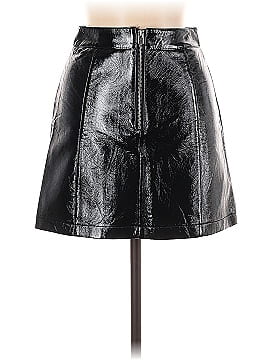 Topshop Faux Leather Skirt (view 2)