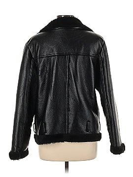 PrettyLittleThing Faux Leather Jacket (view 2)