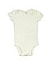 Carter's 100% Cotton Solid Ivory Short Sleeve Onesie 0-3 MO / 3 MO - photo 1