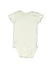 Carter's 100% Cotton Solid Ivory Short Sleeve Onesie 0-3 MO / 3 MO - photo 2