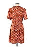 Primark 100% Polyester Orange Casual Dress Size 12 - photo 2