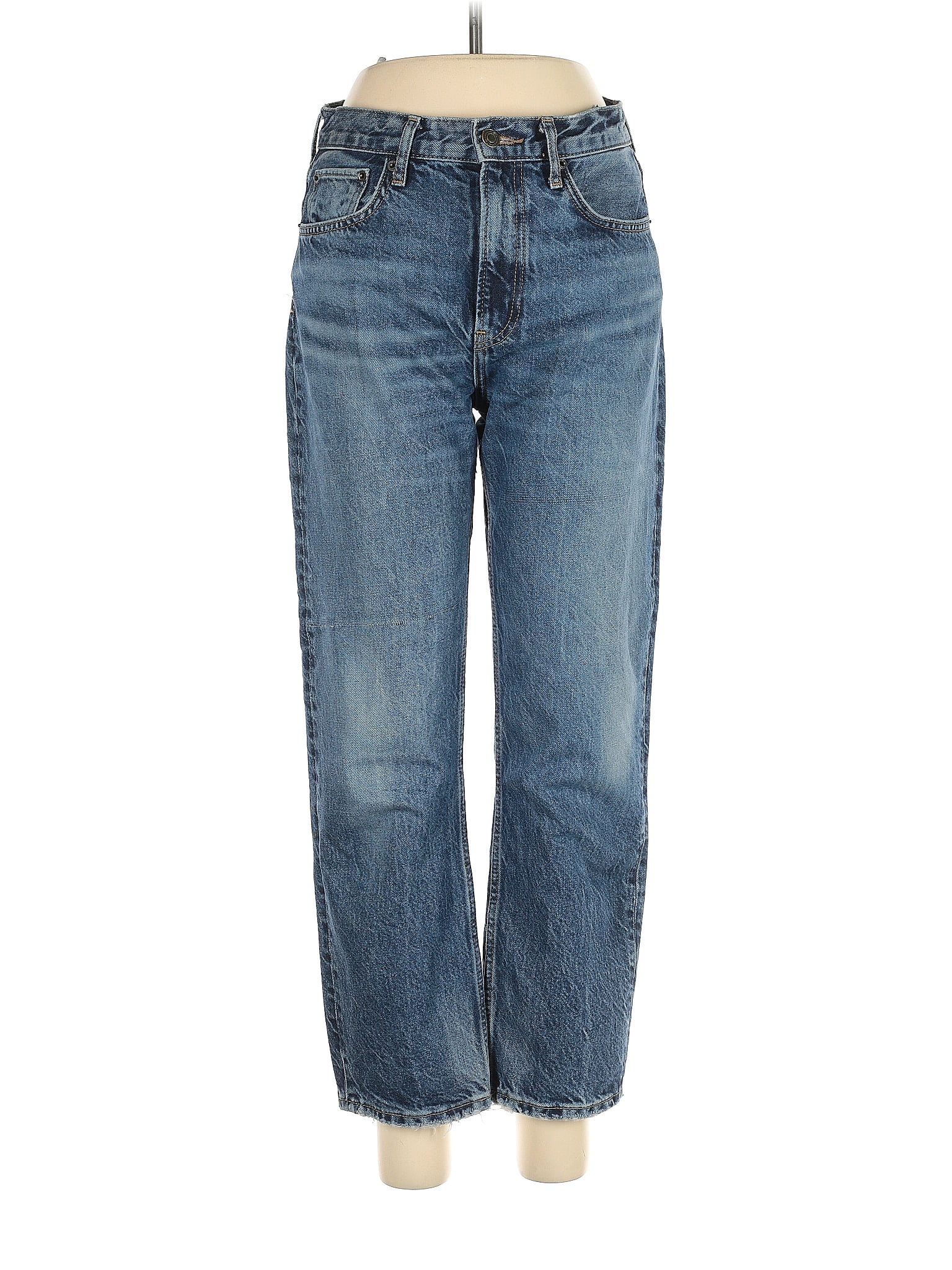 Zara 100% Cotton Tortoise Blue Jeans Size 6 - 42% off | ThredUp