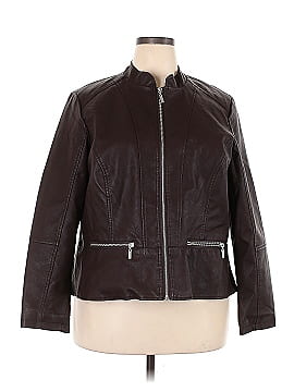 Baccini Faux Leather Jacket (view 1)