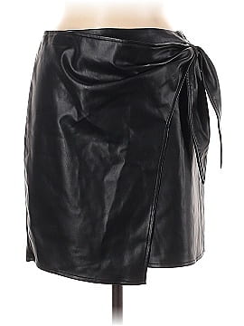 Lucy Paris Faux Leather Skirt (view 1)