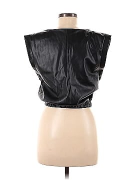 Bishop + Young Faux Leather Top (view 2)