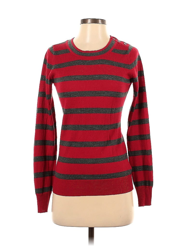 The Limited Stripes Red Pullover Sweater Size XS - photo 1