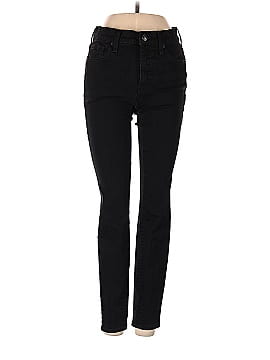 Madewell 9" Mid-Rise Skinny Jeans in ISKO Stay Black&trade; (view 1)