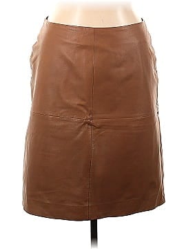 Donna Karan New York Faux Leather Skirt (view 1)