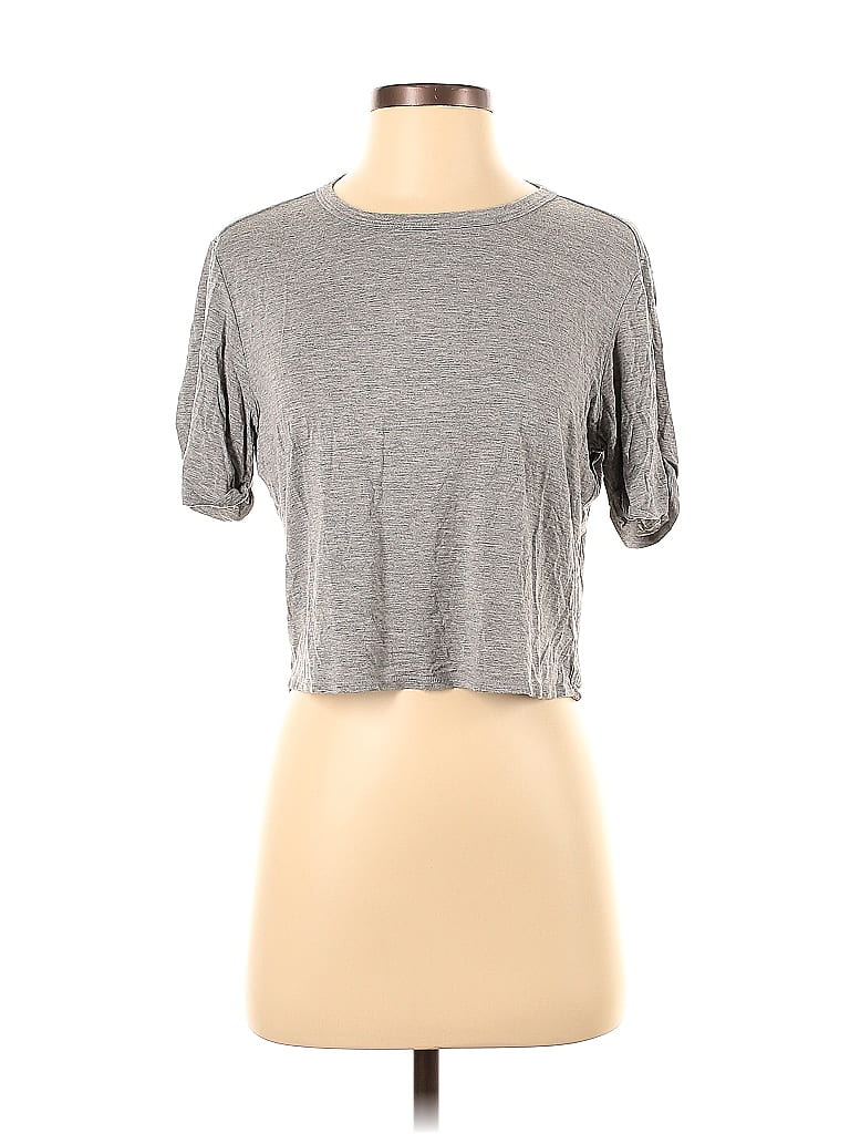 Nux Gray Short Sleeve Top Size S - photo 1