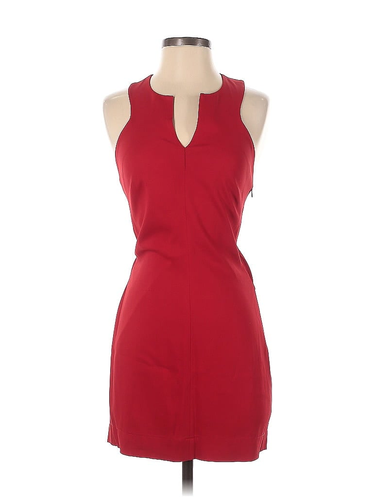 Robert Rodriguez Solid Red Casual Dress Size 2 - photo 1