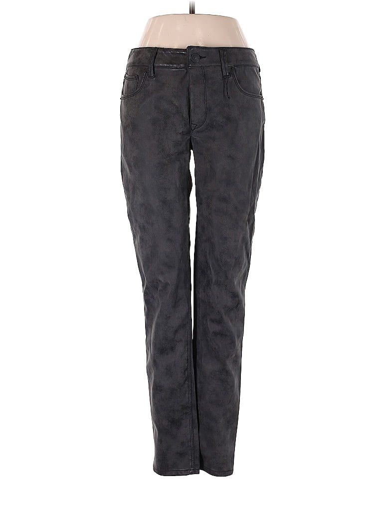 Express 100% Polyurethane Gray Faux Leather Pants Size 6 - photo 1
