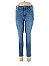 Old Navy Marled Solid Hearts Blue Jeans Size 10 - photo 1