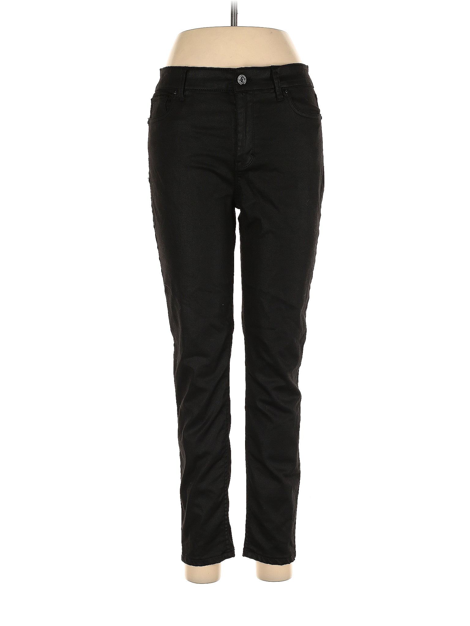 Jeans Femme White House Black Market - Taille L, Noir, Coupe Droite, Excellent état