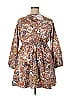 Shein Paisley Baroque Print Batik Brown Casual Dress Size 2X (Plus) - photo 2