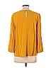 Ann Taylor LOFT 100% Rayon Yellow Long Sleeve Blouse Size M - photo 2
