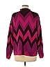 Ann Taylor Factory Chevron-herringbone Chevron Burgundy Pullover Sweater Size M - photo 2