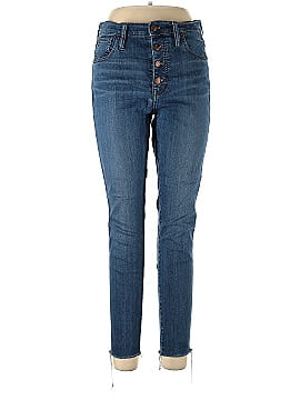 Madewell 10" High-Rise Skinny Jeans in Brinville Wash: Button-Front TENCEL&trade; Denim Edition (view 1)