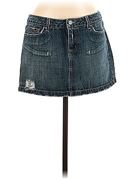 Lux Denim Skirt (view 1)