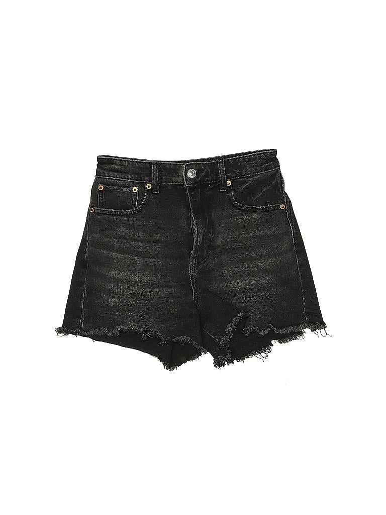 American Eagle Outfitters Tortoise Black Denim Shorts Size 2 - photo 1