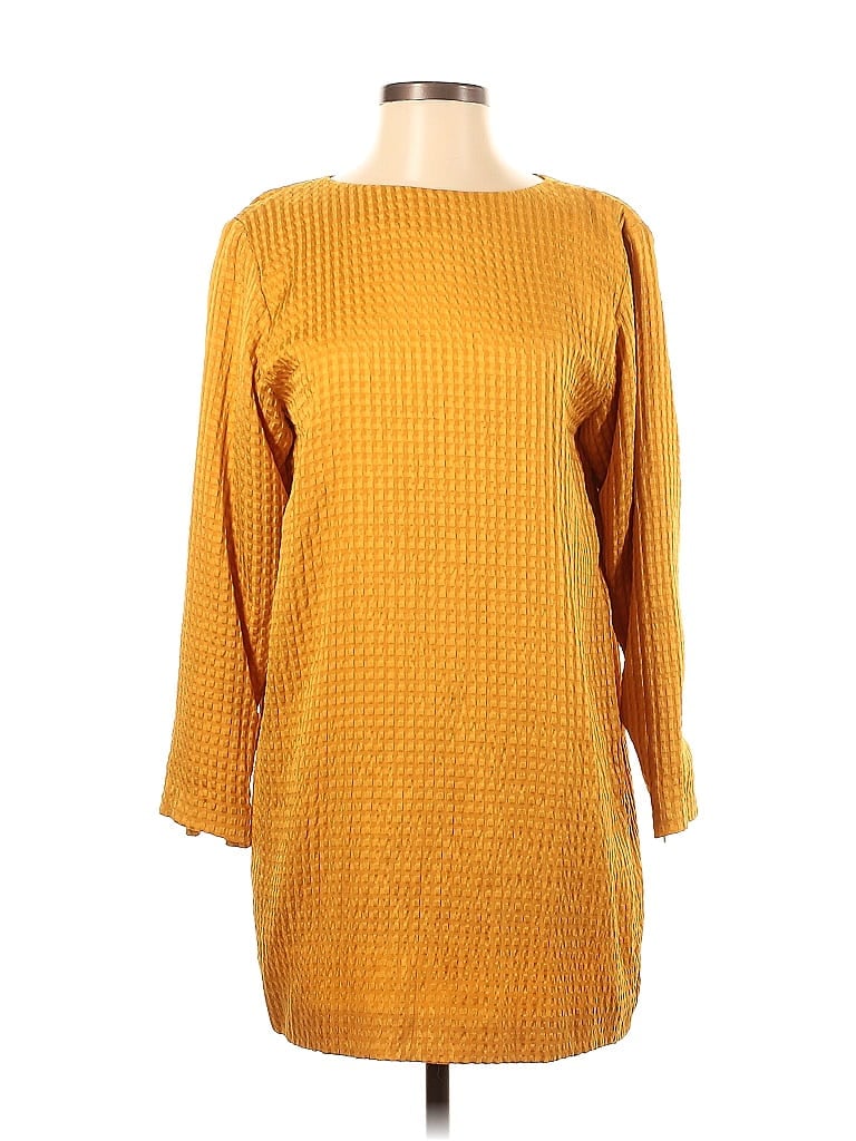 Oscar De La Renta Yellow Casual Dress Size 4 - photo 1