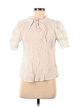 Flower & Feather Short Sleeve Blouse (view 1)