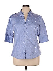 7th Avenue Design Studio New York & Company 3/4 Sleeve Button Down Shirt